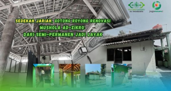 ROBOH DIGUNCANG GEMPA! Mushola Ad-Zikro Masih Bocor Dan Berdinding Bolong