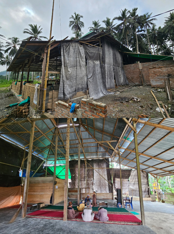 Bangun Masjid Berdinding Terpal Di Pelosok Sulawesi - Bantubersama.com