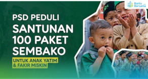 Santunan 100 Paket Sembako Untuk Anak Yatim & Fakir Miskin